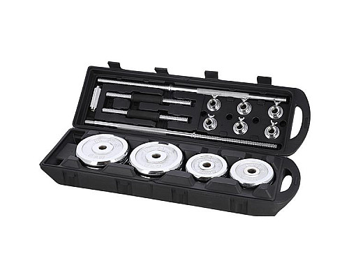 Гантелі розбірні хромовані в кейсі HMS STC50 50 кг