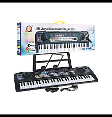 Дитячий синтезатор Ramiz MQ-6119L з підсвіткою, мікрофоном та підставкою для нот