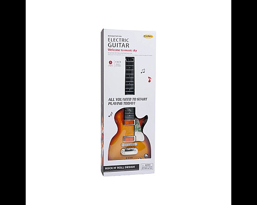 Дитяча електрогітара + навушники з мікрофоном Enjoy ZMU.HK-9080B.CR, помаранчева