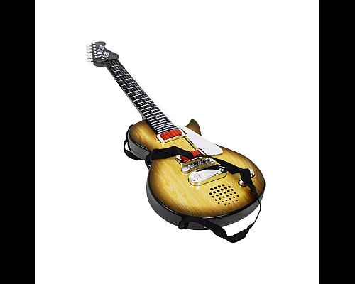 Дитяча електрогітара + навушники з мікрофоном Enjoy ZMU.HK-9080B.WOOD, коричнева