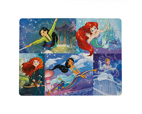 Пазл дерев'яний Spin Master Принцеси 20 x 23 см, 48 ел.