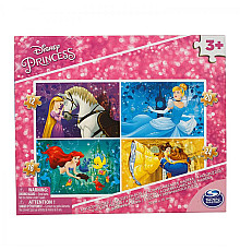 Пазл дерев'яний Spin Master 4в1 Принцеси 23 х 15 см, 72 ел.