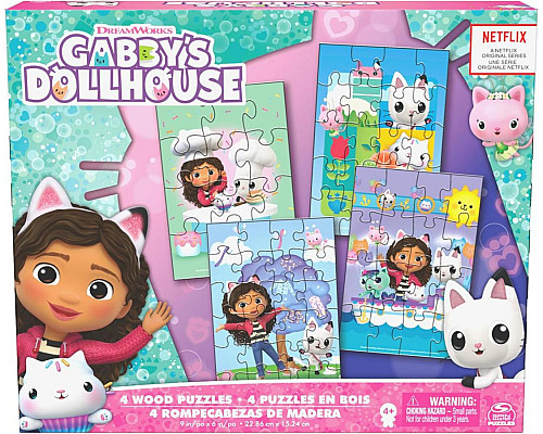 Пазл дерев'яний Spin Master 4в1 