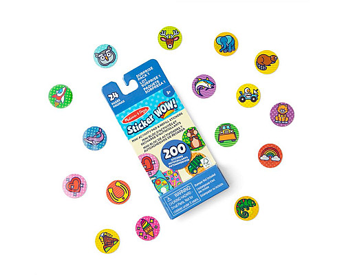Дитячий мініблокнот Spin Master З наліпками для штампу Сюрприз Melissa and Doug. Sticker WOW