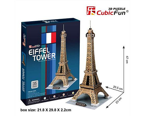 3D пазл CubicFun Ейфелева вежа (C044h)