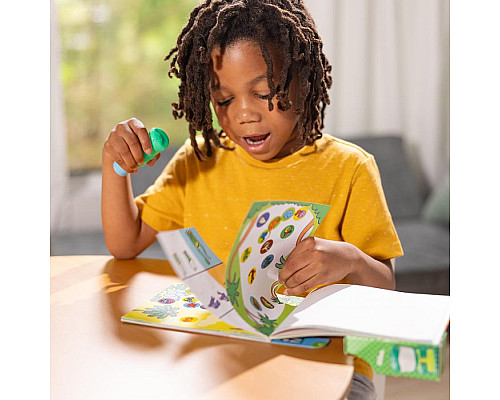 Дитячий блокнот та штамп Spin Master З наліпками Динозавр Melissa and Doug. Sticker WOW