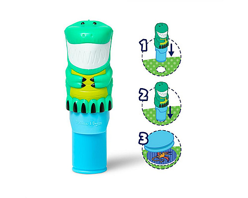 Дитячий блокнот та штамп Spin Master З наліпками Динозавр Melissa and Doug. Sticker WOW
