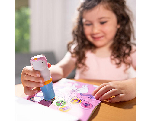 Дитячий блокнот та штамп Spin Master З наліпками Єдиноріг Melissa and Doug. Sticker WOW
