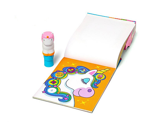 Дитячий блокнот та штамп Spin Master З наліпками Єдиноріг Melissa and Doug. Sticker WOW