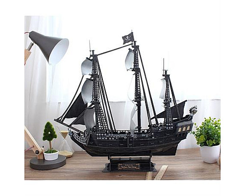 3D пазл CubicFun Корабель Чорної Бороди, Помста Королеви Анни, великий (T4018h)