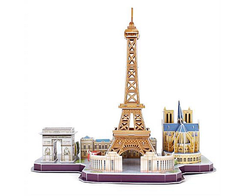 3D пазл CubicFun City Line Париж (MC254h)