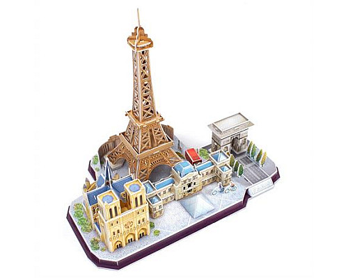 3D пазл CubicFun City Line Париж (MC254h)