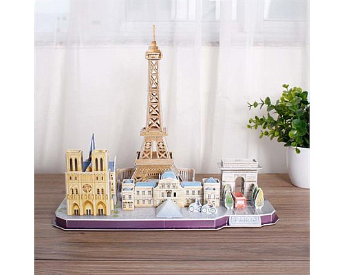3D пазл CubicFun City Line Париж (MC254h)