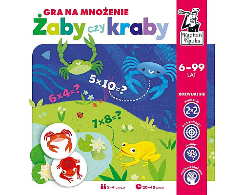 Дитяча розвиваюча гра «Жаби чи краби» 6+ GRA_ZABY_CZY_KRABY