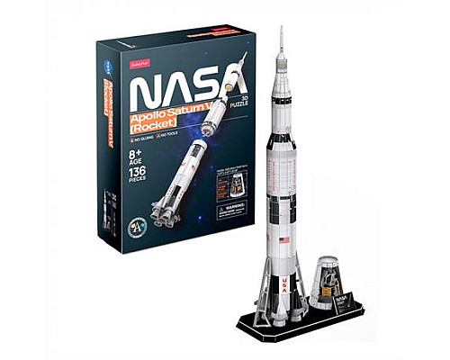3D пазл CubicFun NASA Ракета Аполлон Сатурн-5 (DS1059h)