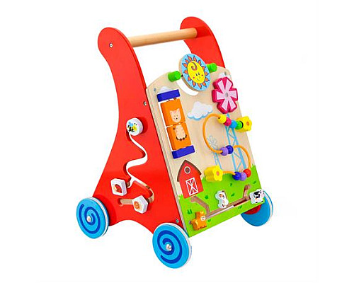 Ходунки-каталка Viga Toys з бізібордом (50950) Ходунки-каталка Viga Toys з бізібордом (50950)