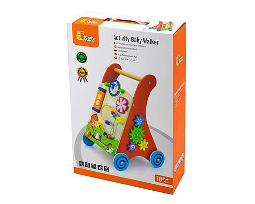 Ходунки-каталка Viga Toys з бізібордом (50950) Ходунки-каталка Viga Toys з бізібордом (50950)