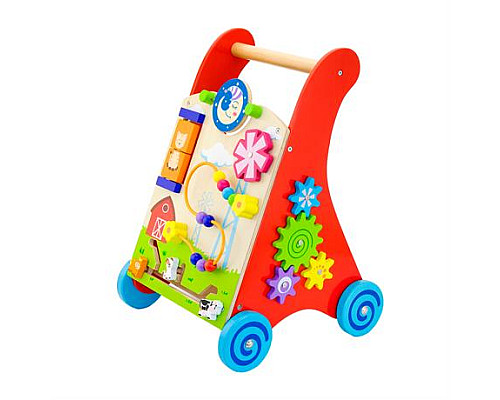 Ходунки-каталка Viga Toys з бізібордом (50950) Ходунки-каталка Viga Toys з бізібордом (50950)