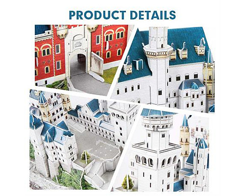 3D пазл CubicFun National Geographic Замок Нойшванштайн (DS0990h)