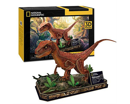 3D пазл CubicFun National Geographic Dino Велоцираптор (DS1053h)