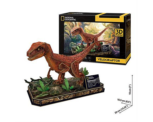 3D пазл CubicFun National Geographic Dino Велоцираптор (DS1053h)