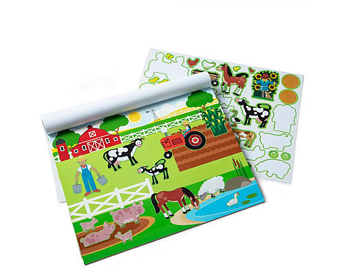 Набір багаторазових наліпок Spin Master Середовище проживання тварин Melissa and Doug