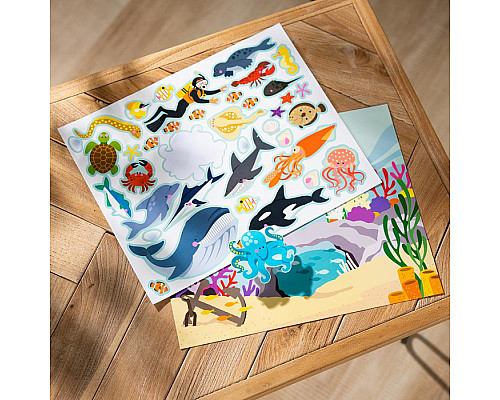 Набір багаторазових наліпок Spin Master Середовище проживання тварин Melissa and Doug