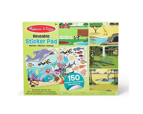 Набір багаторазових наліпок Spin Master Середовище проживання тварин Melissa and Doug