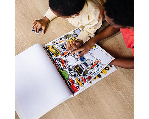 Набір багаторазових наліпок Spin Master Транспорт Melissa and Doug