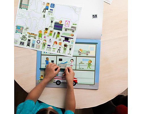 Набір багаторазових наліпок Spin Master Транспорт Melissa and Doug