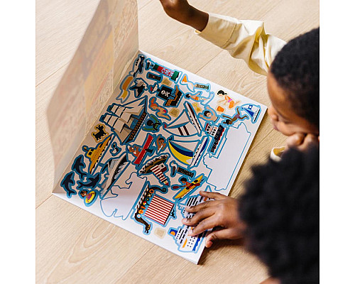 Набір багаторазових наліпок Spin Master Транспорт Melissa and Doug