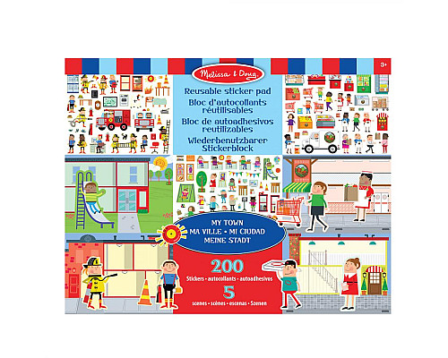 Набір багаторазових наліпок Spin Master Моє місто Melissa and Doug