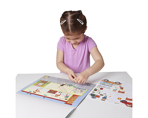 Набір багаторазових наліпок Spin Master Моє місто Melissa and Doug