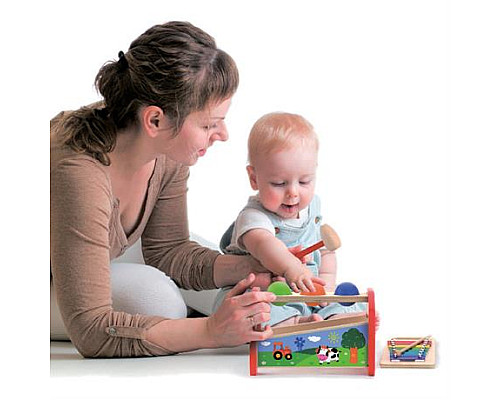 Дерев'яна стукалка Viga Toys Кульки та ксилофон (50348)