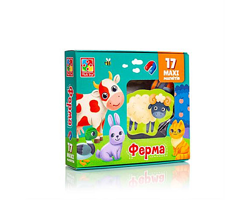 Набір магнітів Vladi Toys Ферма (VT3106-24) Набір магнітів Vladi Toys Ферма (VT3106-24)