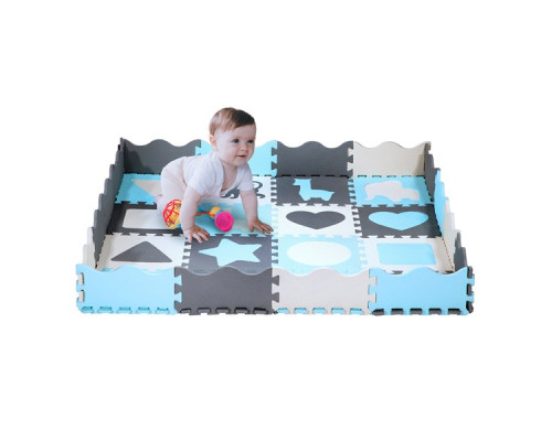 Пазл з манежем MD03 KID'S PLAYPEN MINT 140x140CM NILS FUN 36 елементів