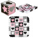 Пазл з манежем MD03 KID'S PLAYPEN PINK HEARTS 140x140CM  NILS FUN 36 елементів