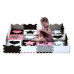 Пазл з манежем MD03 KID'S PLAYPEN PINK HEARTS 140x140CM  NILS FUN 36 елементів