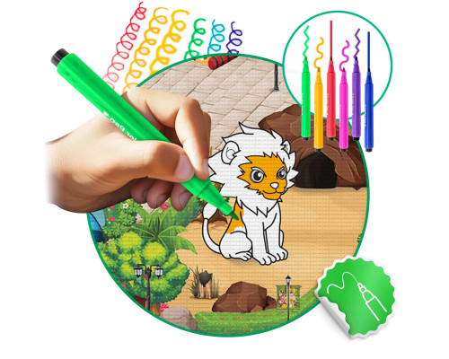 Килимок для розфарбовування 120 x 90 x 0,3 см Ricokids