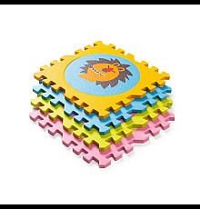 Дитячий килимок-пазл WCG Цифри та Звірі, 30 х 30 см 1 шт, різнокольоровий