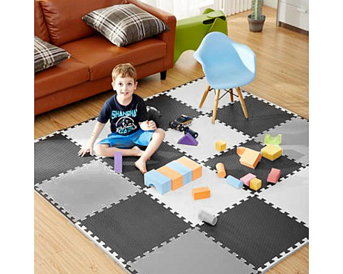 Дитячий килимок-пазл Ricokids 738230, 60 x 60 см 9 шт, різнокольоровий