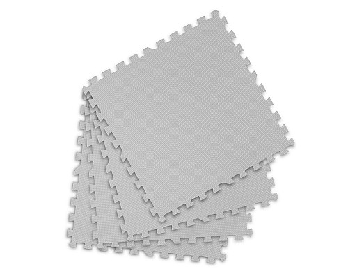 Дитячий килимок-пазл Ricokids 738203, 60 x 60 см 4 шт, сірий