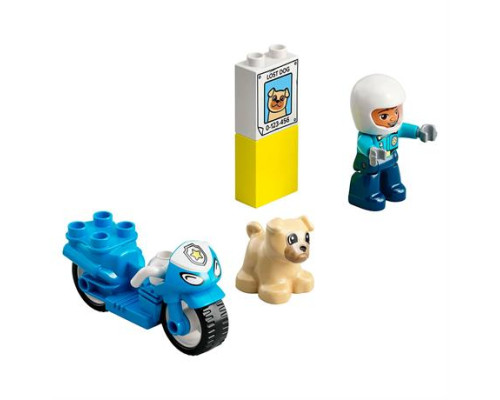 Конструктор LEGO DUPLO Rescue Поліцейський мотоцикл 5 ел. (10967)