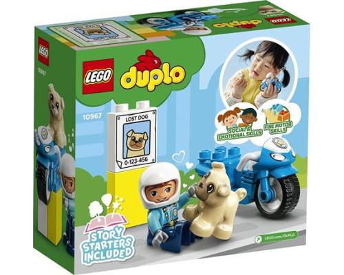 Конструктор LEGO DUPLO Rescue Поліцейський мотоцикл 5 ел. (10967)