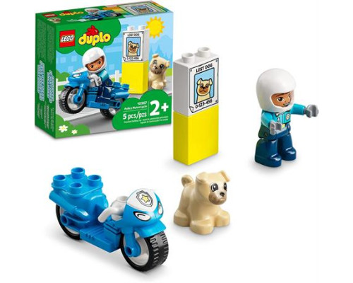 Конструктор LEGO DUPLO Rescue Поліцейський мотоцикл 5 ел. (10967)