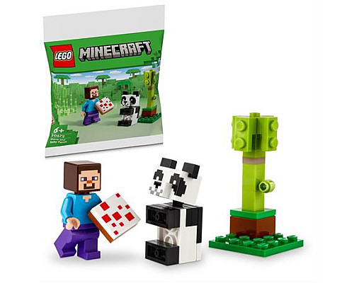 Конструктор LEGO Minecraft Стів і малюк-панда 35 деталей (30672) Конструктор LEGO Minecraft Стів і малюк-панда 35 деталей (30672)