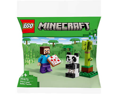 Конструктор LEGO Minecraft Стів і малюк-панда 35 деталей (30672) Конструктор LEGO Minecraft Стів і малюк-панда 35 деталей (30672)