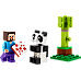 Конструктор LEGO Minecraft Стів і малюк-панда 35 деталей (30672)