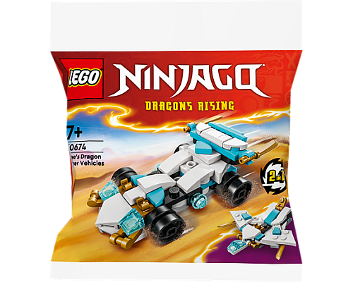 Конструктор LEGO NINJAGO Суперсильні транспортні засоби дракона Зейна 2 в 1, 55 деталей (30674) Конструктор LEGO NINJAGO Суперсильні транспортні засоби дракона Зейна 2 в 1, 55 деталей (30674)