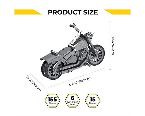 Колекційна модель-конструктор Metal Time Harley Davidson Roadway Fantasy Мотоцикл механічний (MT012) Колекційна модель-конструктор Metal Time Harley Davidson Roadway Fantasy Мотоцикл механічний (MT012)